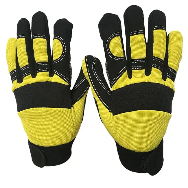 High Quality Anti-slip Impact Glove Mechanic Working Construction Reinforced Palm Safety  Touch Screen Gloves