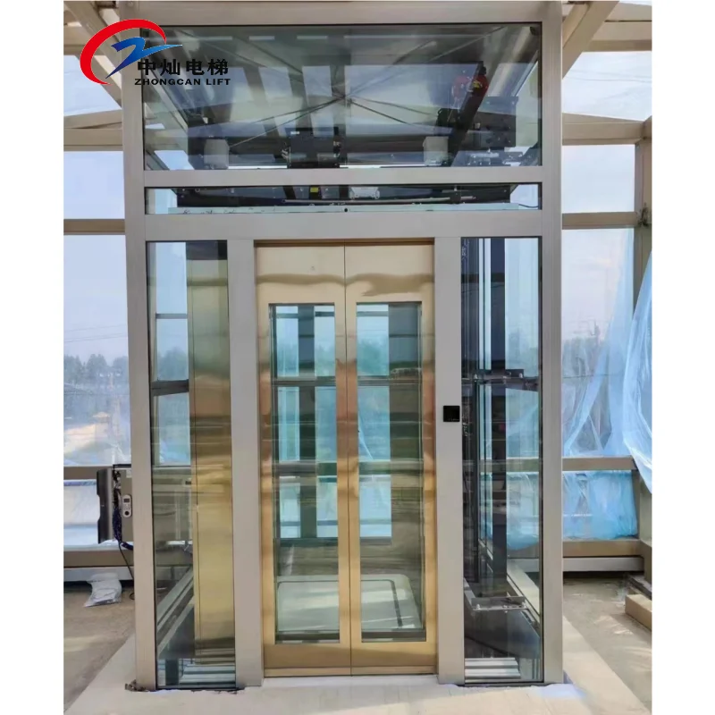Residential lift safety traction drive elevator outdoor/indoor passenger elevator with good price