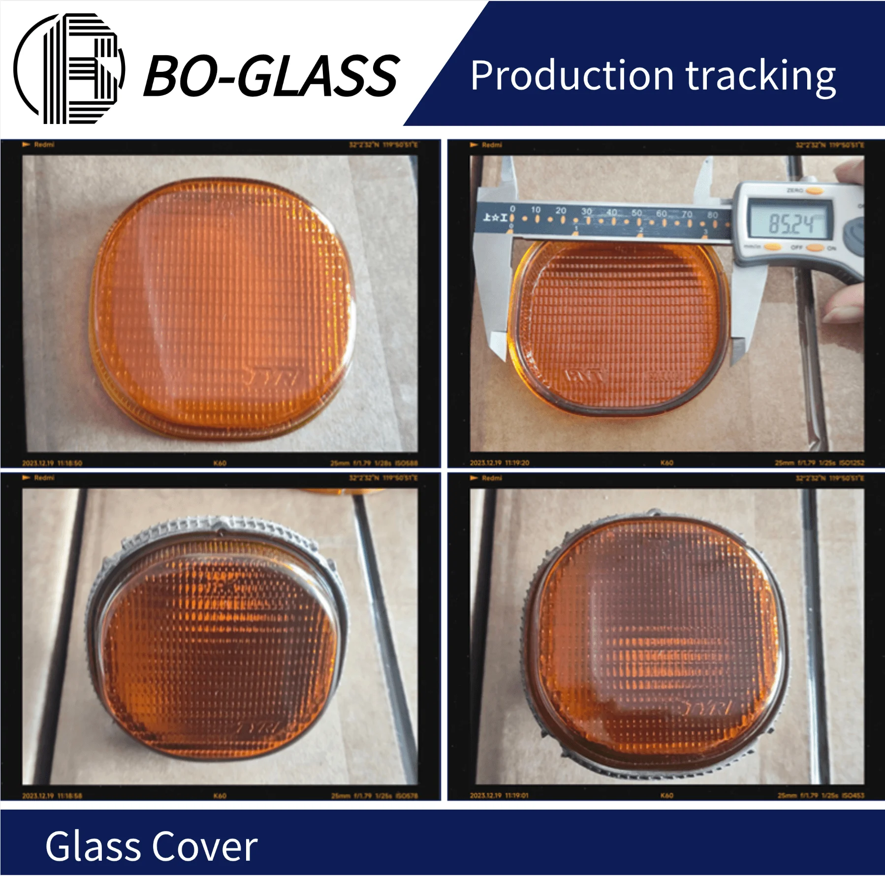 Manufacturer Custom Size Shape Molded Borosilicate Explosion-Proof Glass Lamp Cover Pressed Outdoor Underwater Glass Lens Cover