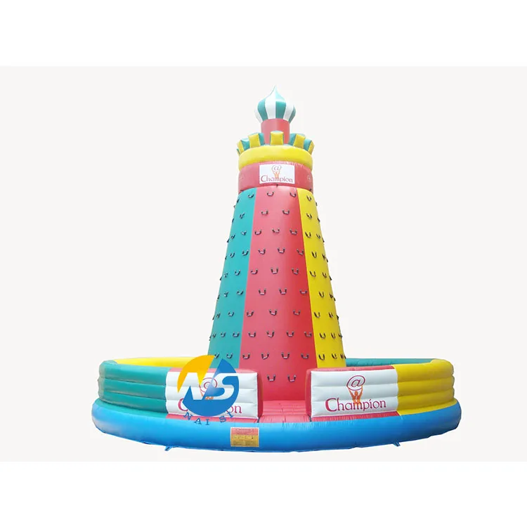 Funny Outdoor Playground Sport Game Inflatable Rock Climbing Walls For Kids