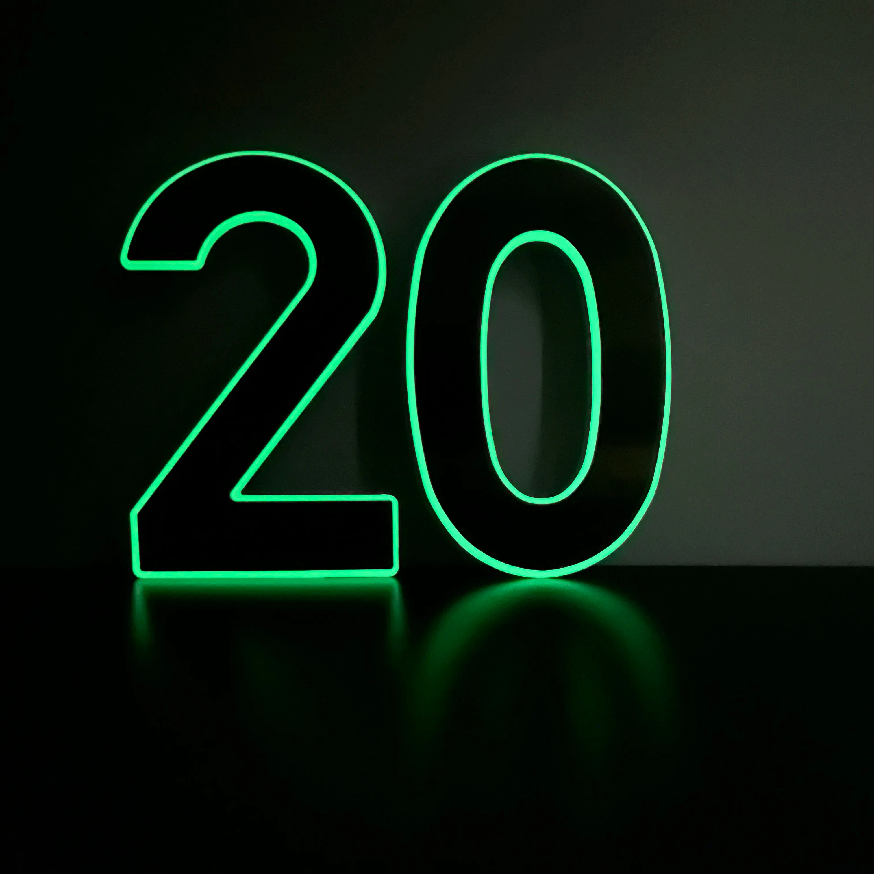 luminous+illuminated Stainless Steel House Number With Leg