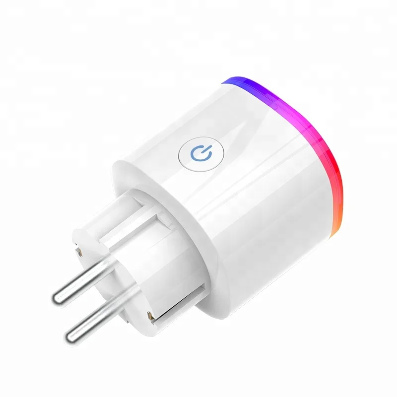 EU Smart Home Wireless WIFI Smart Plug socket Enclosure RGB WiFi Outlet 16A 100-240V outlet remote control power monitoring CE