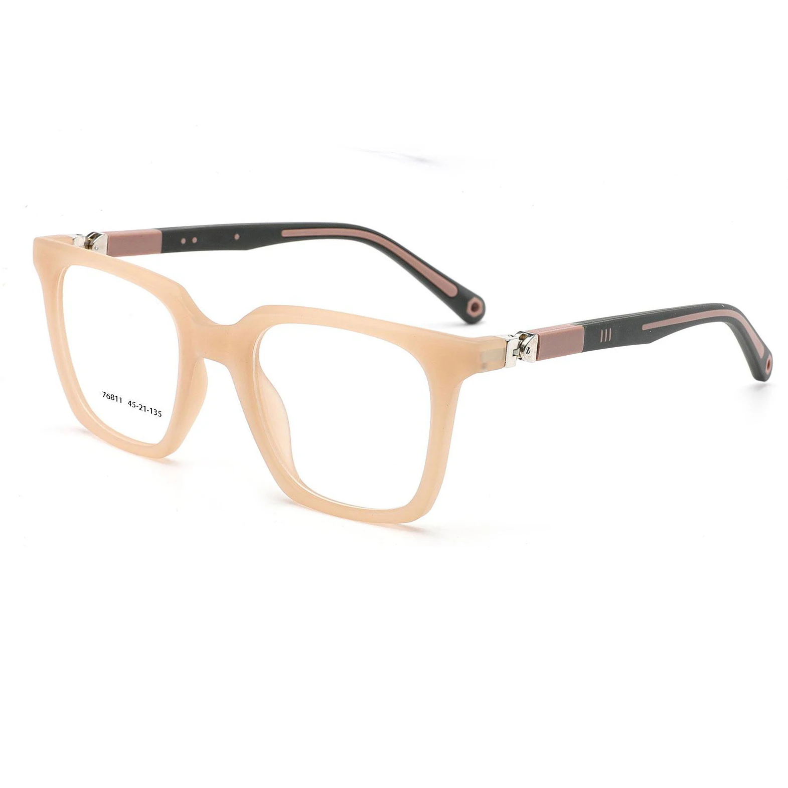 76811 Factory Outlet 360 Degree Colorful TR90 Kids Glasses Frame Teenager Square Optical Frame