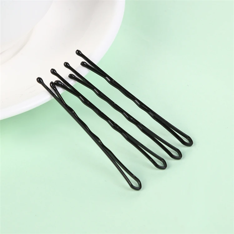 Yifan Classical Iron Black Hair Clips 4.5cm Bobby Hair Pins For Women 45 Pcs Hairpins In A Box Female Head Jewelry Accessories