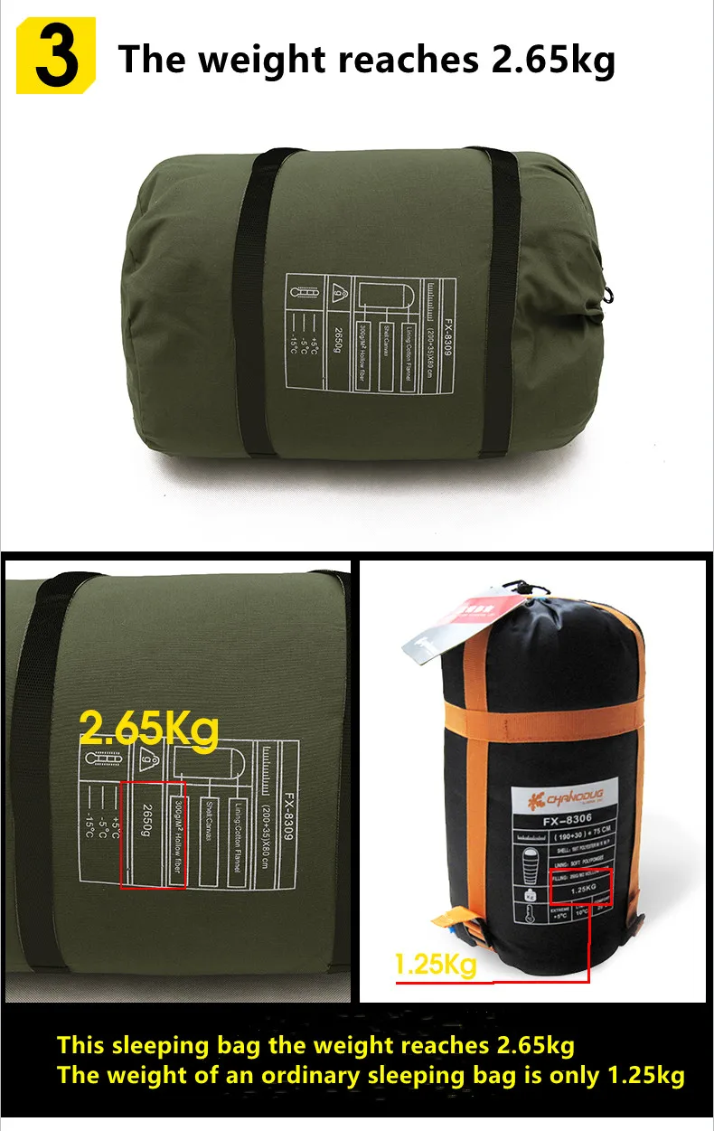 Portable wholesale sleeping bags outdoor adults lightweight camping sleeping bag for All Season camping