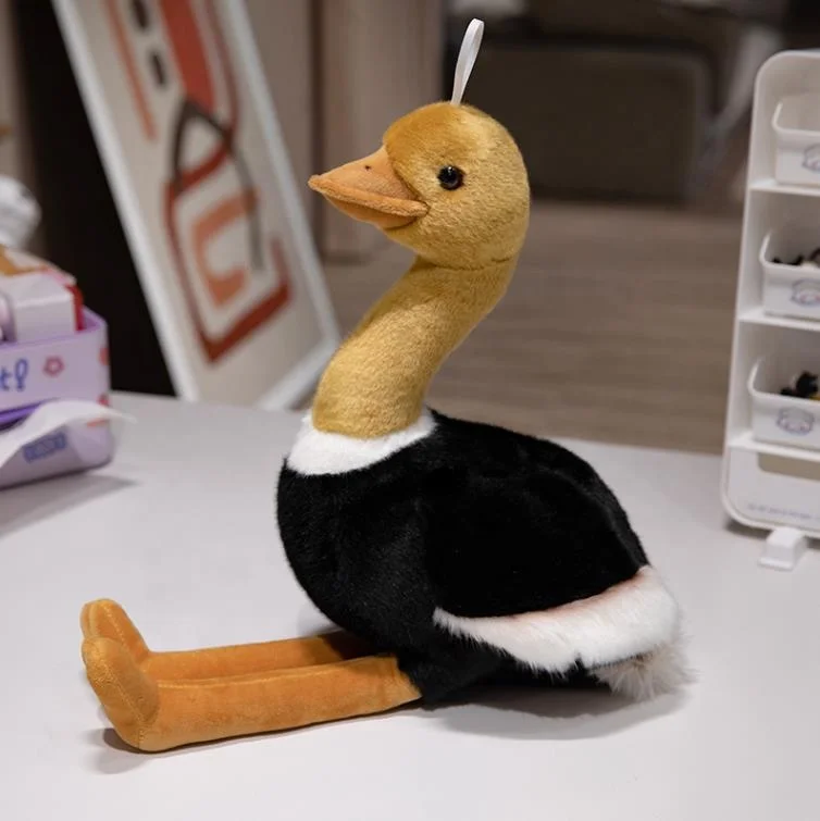 Forest Pelican Ostrich Vulture Soft Toy Lifelike Bird Plush Animal Toys Cute Bird Plushie Gifts