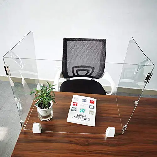 
folding plexiglass clear acrylic school desk partition for classroom 