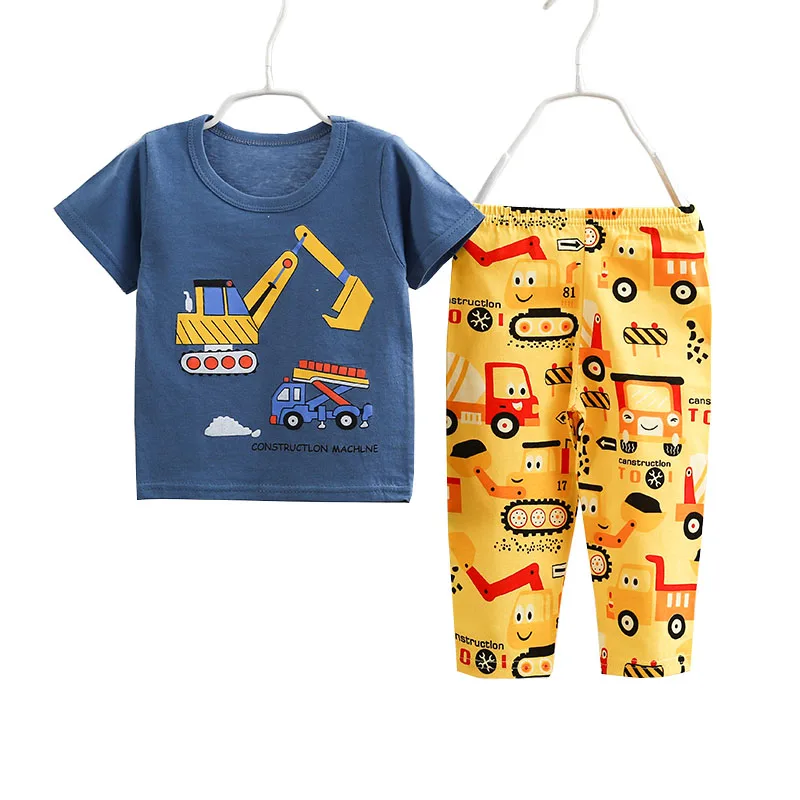 Новинка 2021, детский Воздухопроницаемый костюм из 100% хлопка с коротким рукавом, воздухопроницаемая одежда, Детская летняя одежда