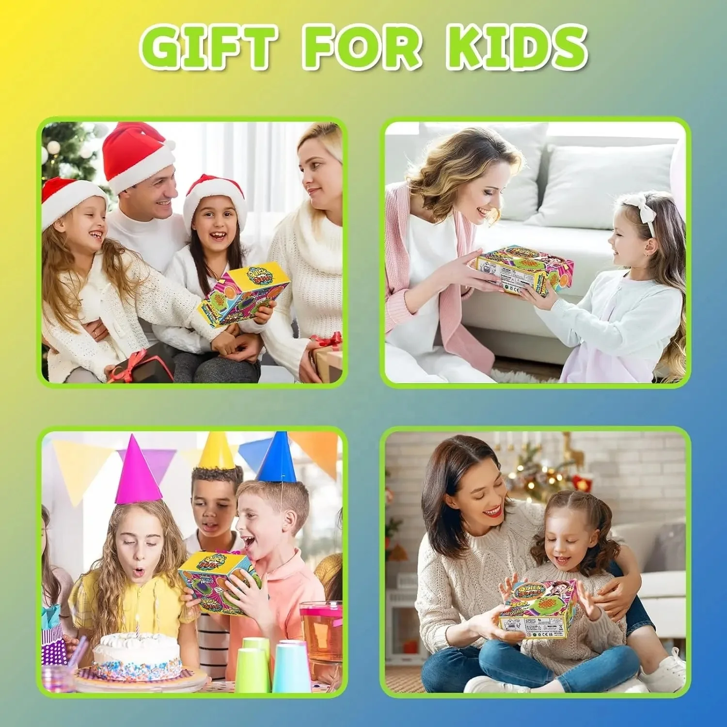 Pop Fidgets Kids Games Toys Handheld Sensory with Balloons Quick Push Game Console Bubble Stress Pop Light Up Game