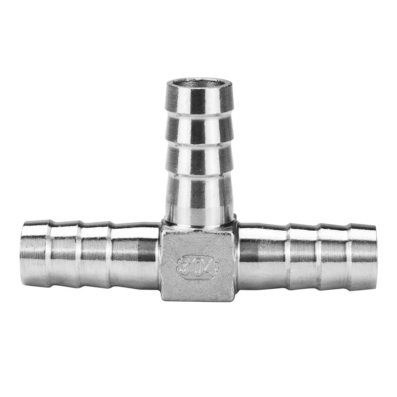 Type 304 stainless steel pagoda tee T trigeminal green pagoda hose tube hose connector