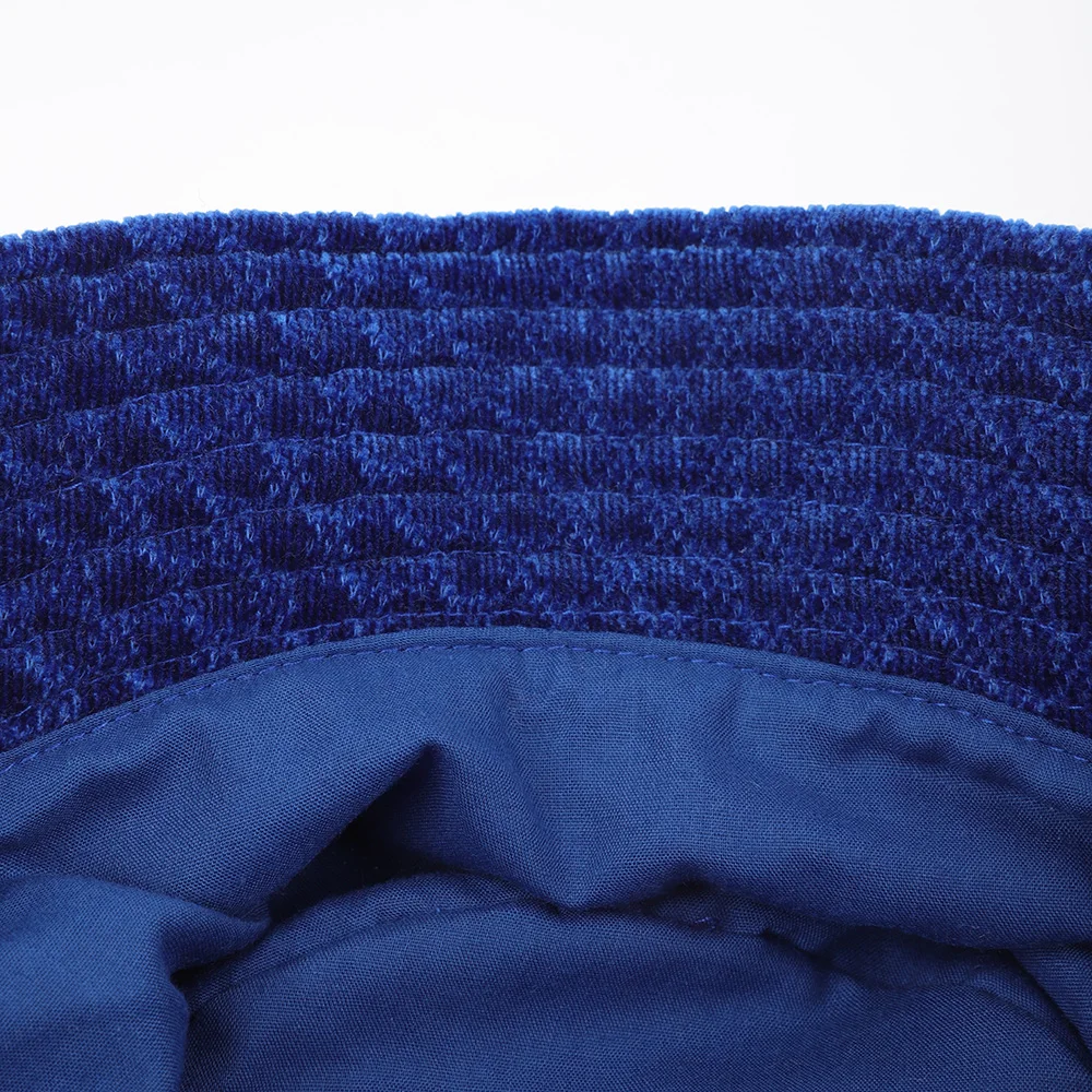 2023 new custom Tweed bucket hats solid color new era fitted hats woven winter warm and windproof men cap