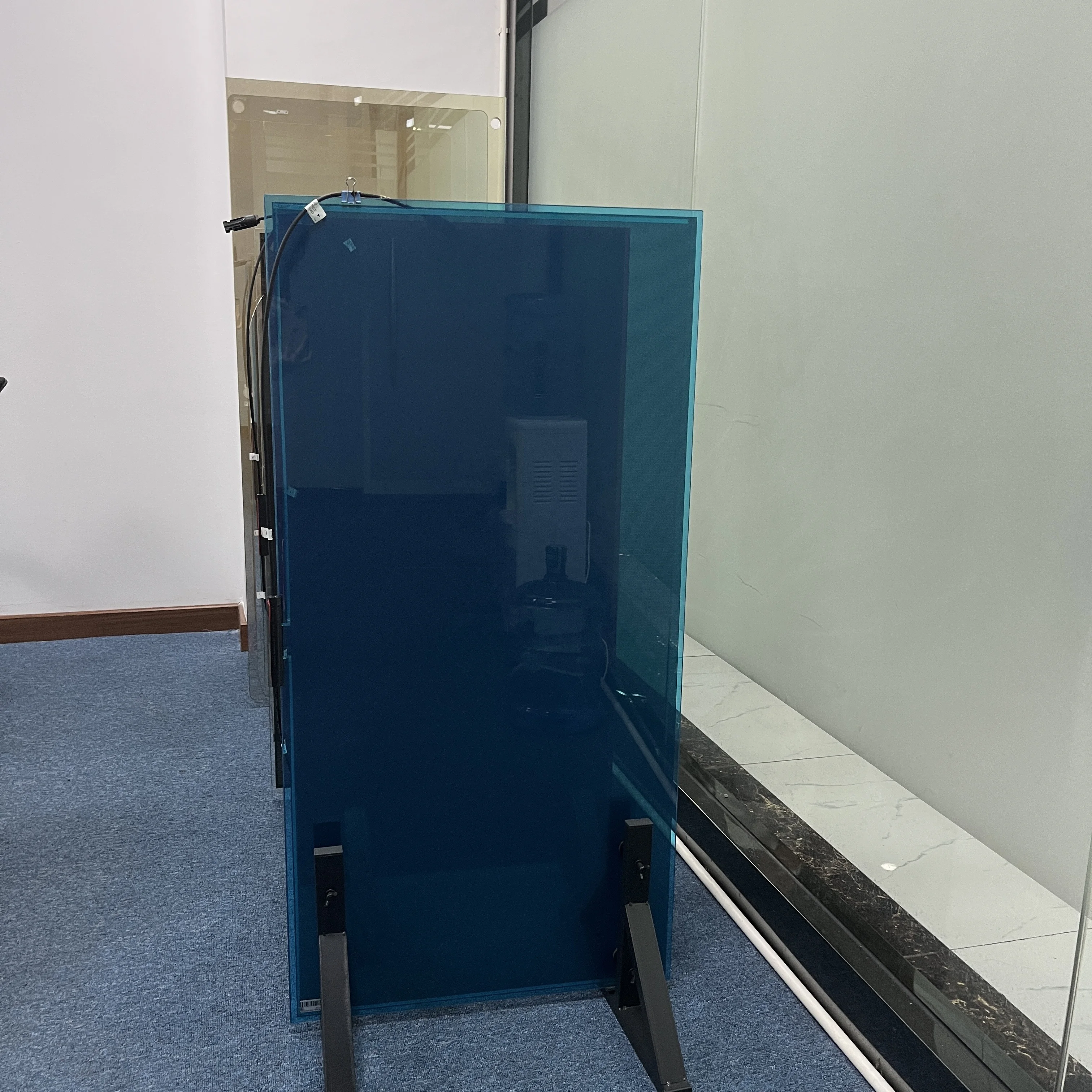 Transparency 10% 20% 30% 40% CdTe Thin Film Power Glass BIPV Solar Panel Facade For Fencing Bacony