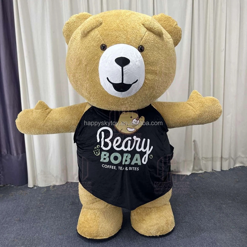 Animal Carnival Dress Suit Fur Elephant Costume Inflatable Mascot Costume for Adult Halloween Plush Furry Mammoth