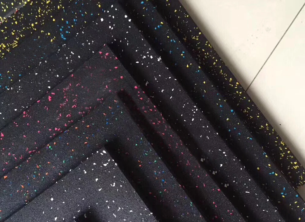 
5 mm shock absorbing floor gym mat rubber tile EPDM flooring 