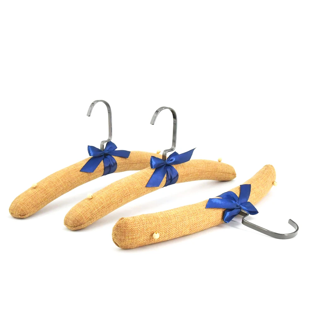 Customized Padded Clothing Hanger Fancy Coat Hanger For Hotel Closet