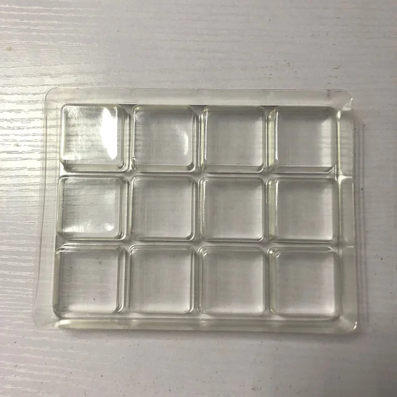 Rectangular Transparent PET Blister Custom Transparent Macaron Cookie Chocolate Candy Storage Display Square Tray Insert