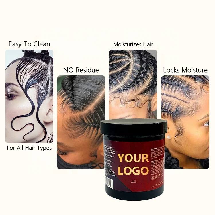 Strong Hold Loc Edge Control Wax For 4C Hair Private Label Strong Hold Loc Gel And Braid Gel Whole Sale Loc N Twist Gel