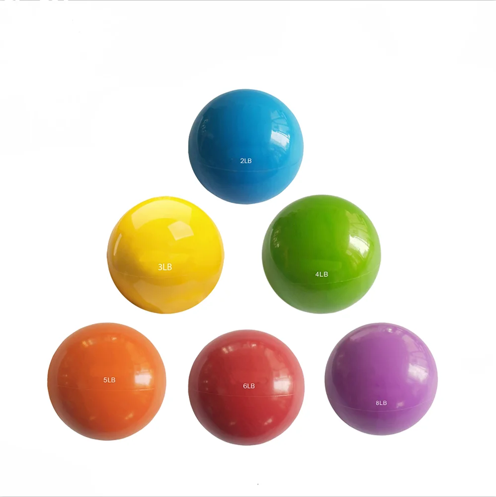 Gym equipment set Soft PVC exercise weighted slam ball for weight training