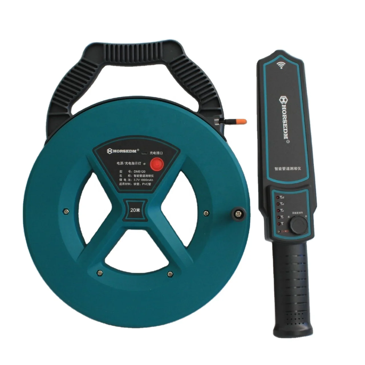 Wall Pvc Iron Pipe Blockage Detector Diagnostic tool Scanner Pipeline Blocking Clogging Plumbers Instrument