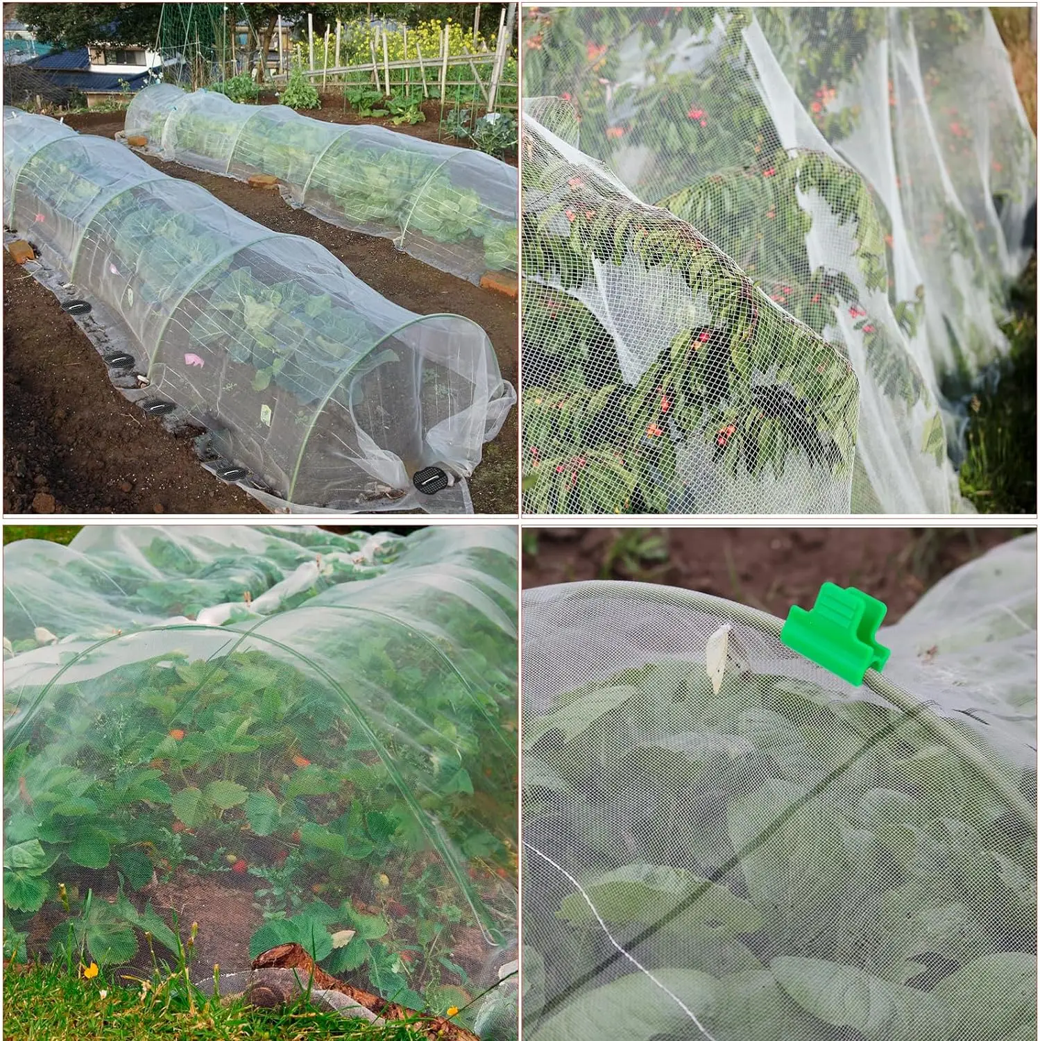 Garden poles green greenhouse frame structure tunnel greenhouse for tomato vegetables growing pipes 6PCS