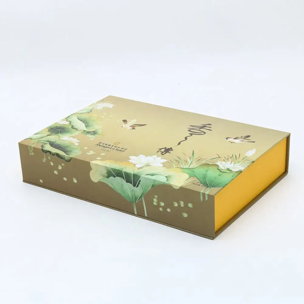 2024 Customizable Recyclable Luxury Design Moon Cake Kraft Paper Gift Box