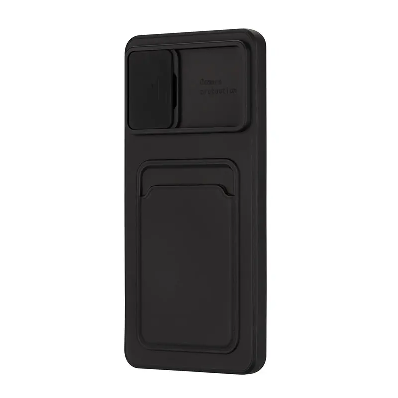 2021 Newest TPU Silicone Shockproof Card Holder Back Cover Mobile Phone Cover for Xiaomi Redmi Note 10 Pro Max 5G