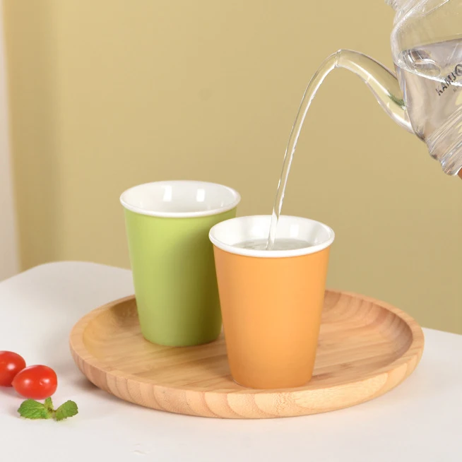 90ml/120ml small ceramic espresso cups colorful matte coffee mug porcelain mug without handle