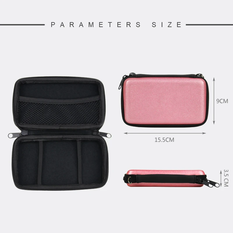 Fashion Travel Power Bank Storage Case Universal Mobile Phone Power EVA Case Digital Accessories Protective Case