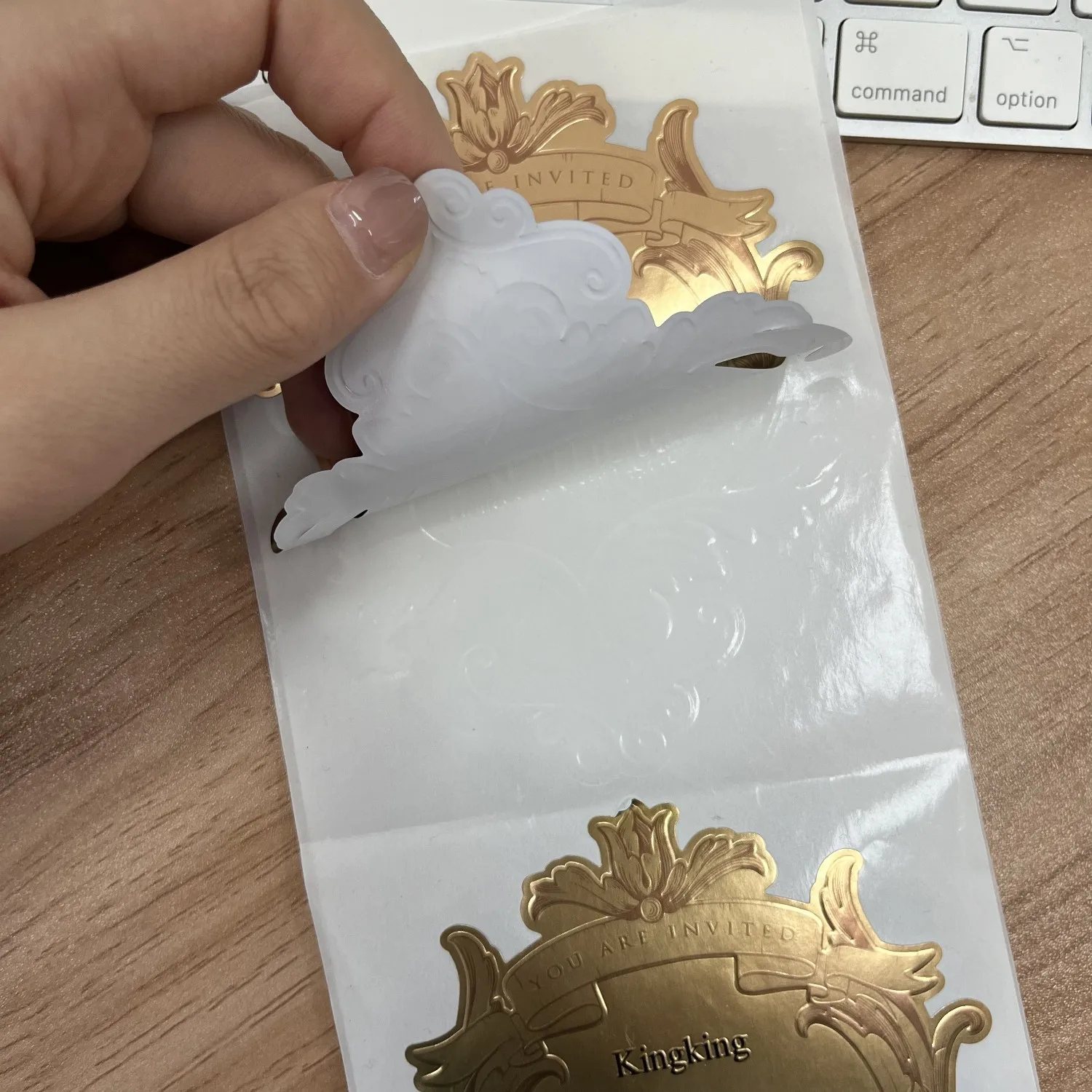 Custom Sticker Embossed 3D Wine Metal Label Aluminium Foil Embossed Sticker Wine Label