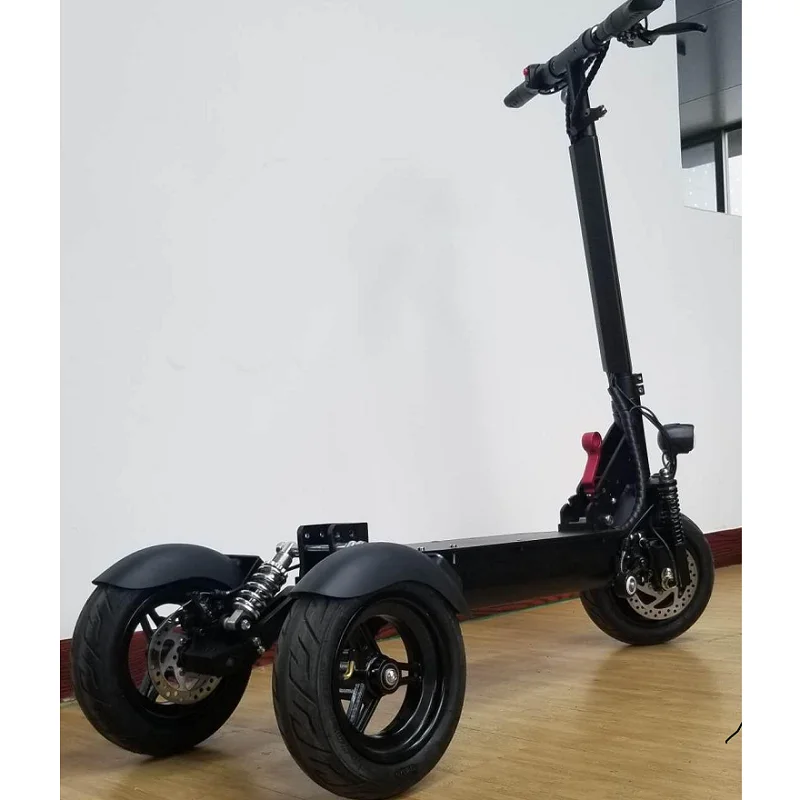 Aluminum 800W 10 inch 200kg load folding three wheel electric scooter for adult