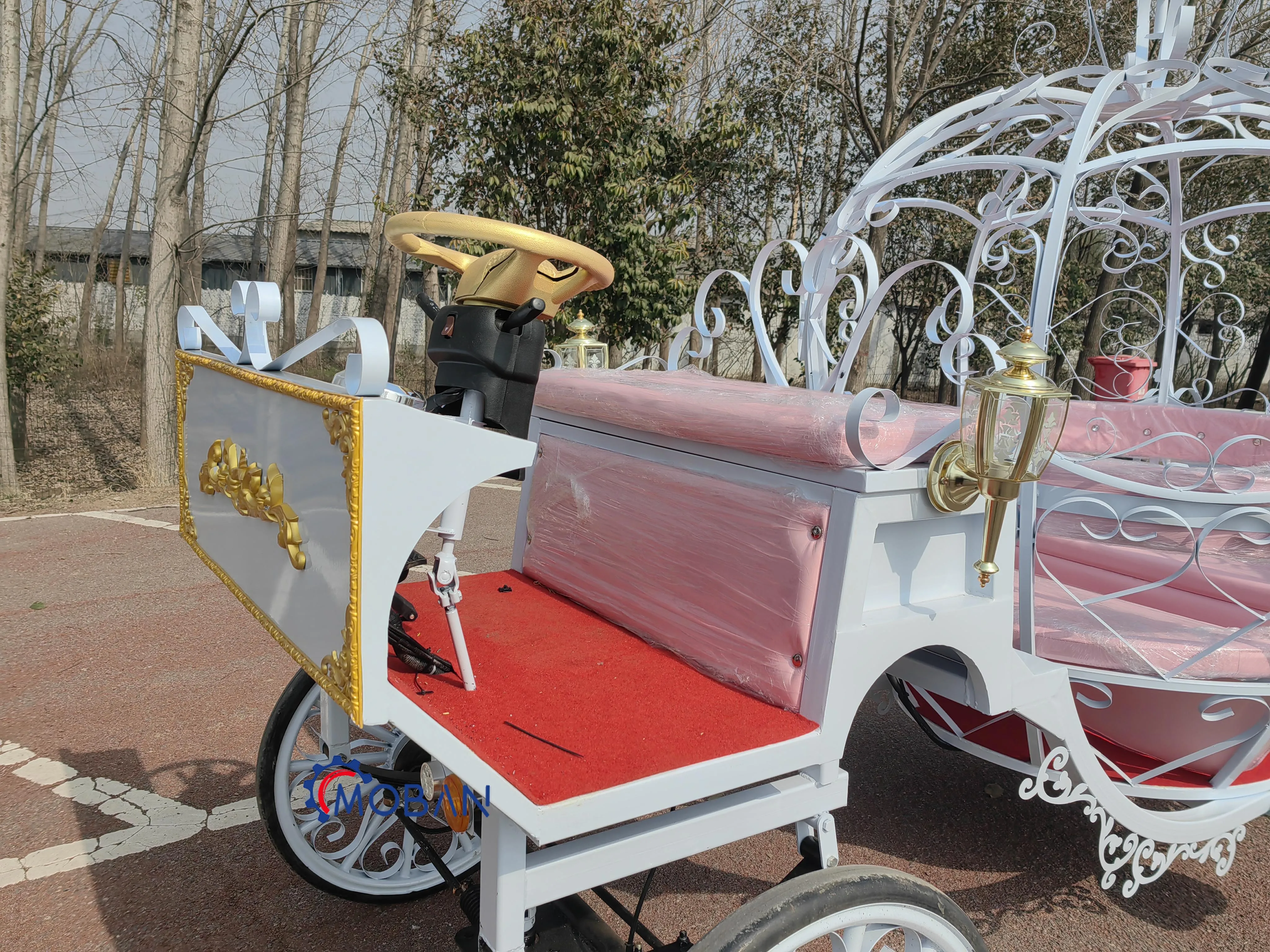 OEM Victoria Horse Carriages Vintage Sightseeing Tourist Electric Horse Carts Wagon Weeding Carriage for Sale