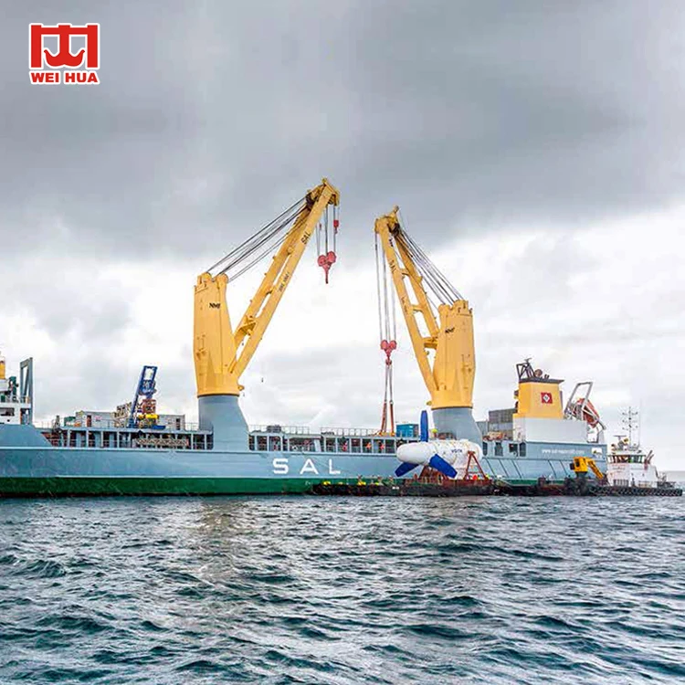 Weihua Crane Brand Customized 30 ton 45ton Knuckle Boom Crane 20 ton marine deck crane
