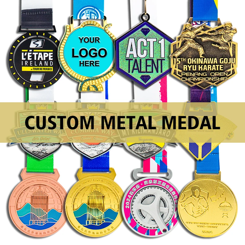 Zinc Alloy Metal Crafts Boxing Cheap Karate Miraculous Chess Award Soccer Running Taekwondo Metal Trophies And Medals
