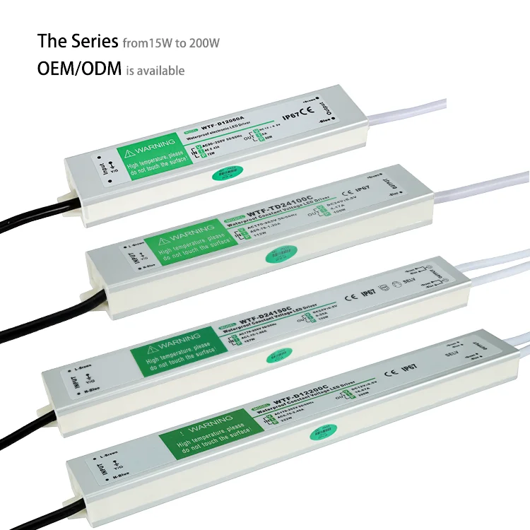 Высококачественный тонкий дизайн многоцелевой IP67 Водонепроницаемый светодиодный дайвер SMPS 12V 5A 60W импульсный источник питания