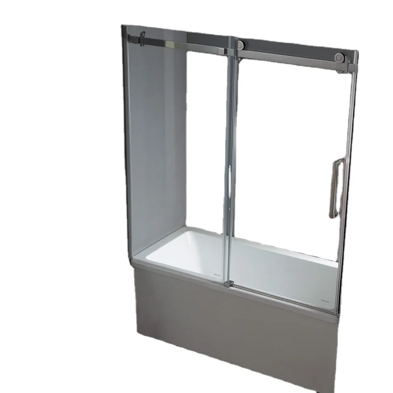 Shower Cabins Bypass Sliding Bathtub Glass Chrome Modern Rectangle Hotel Straight for Sale Shower KD8113T Waterproof Acrylic