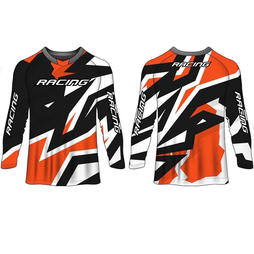 1301 Customize Motorcycle Auto Racing Wear Jersey Long Sleeve Top T-Shirt Motorcycle Clothing Causal Motocross Jersey