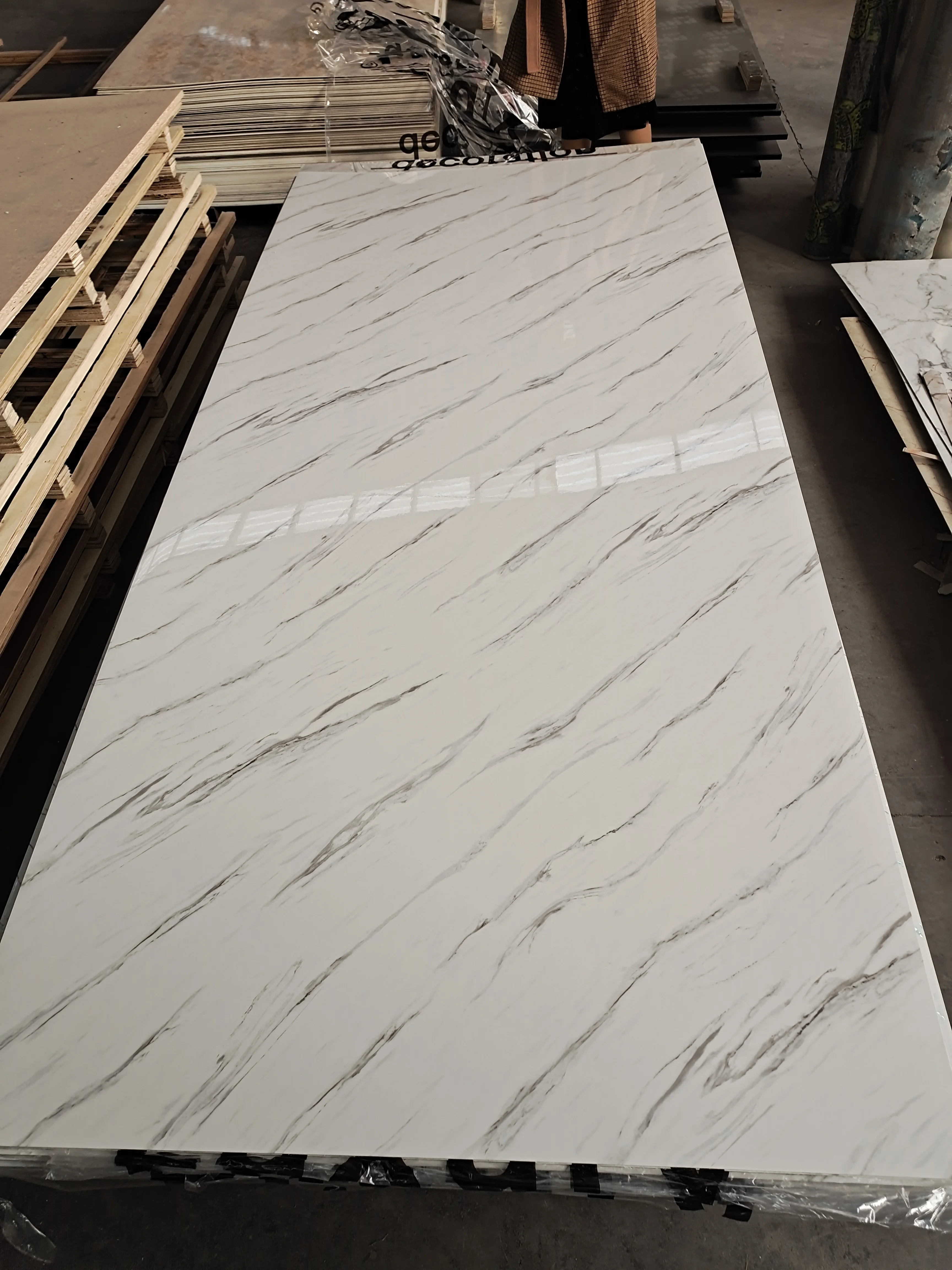 PVC uv wall panel high glossy for Dowell