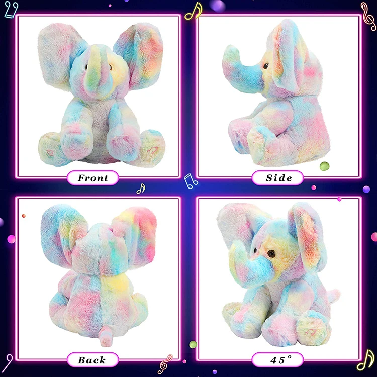 Cutely Baby Toy Musical Soft Plush Animal Electric Stuffed Elephant Toys