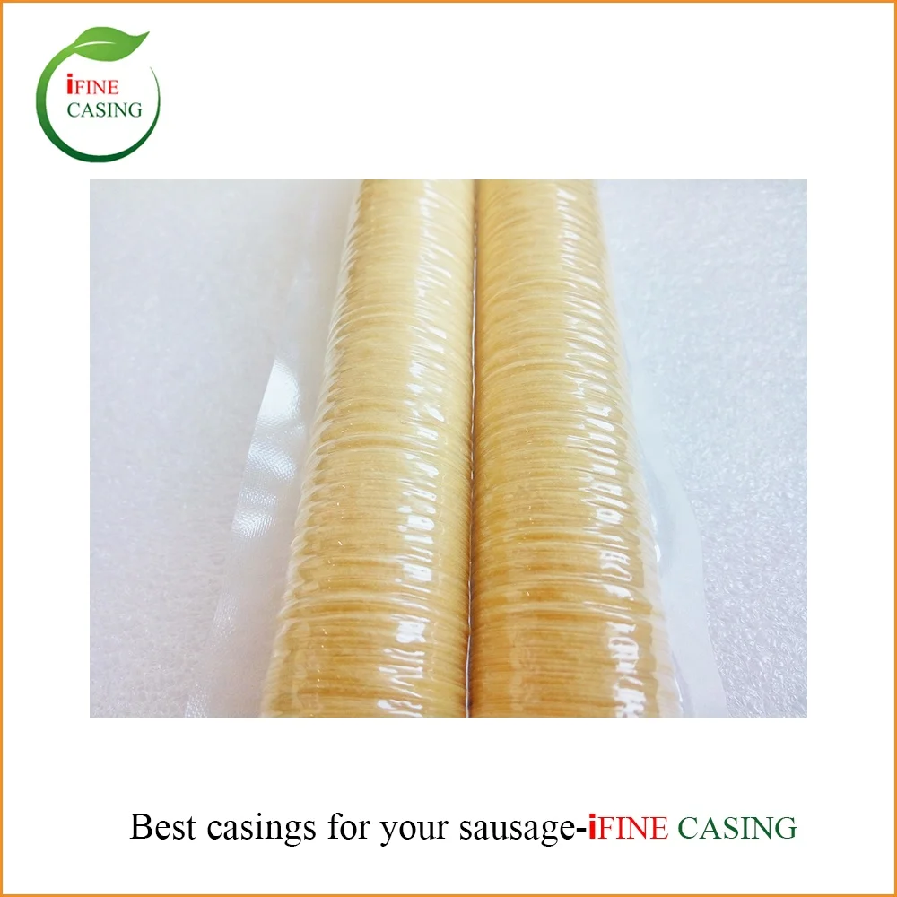 German kosher Sausage Casings can be cooked,fried,smoked, BBQ casing