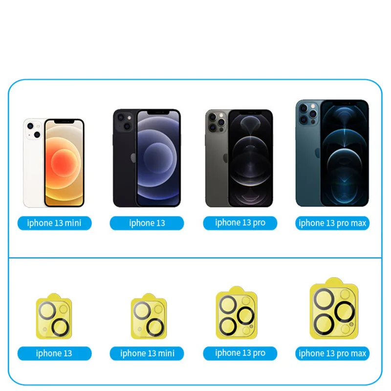 Camera Glass For Phone 14 Pro Max 12 11  Xs Max Lens Glass Protector High Clear Glass 9H Transparent