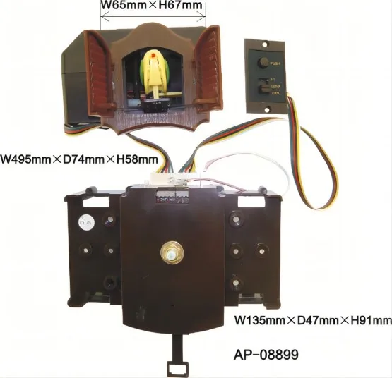 Classics high quality quartz cuckoo clock movement mechinism with bird come out YOUNGTOWN movement