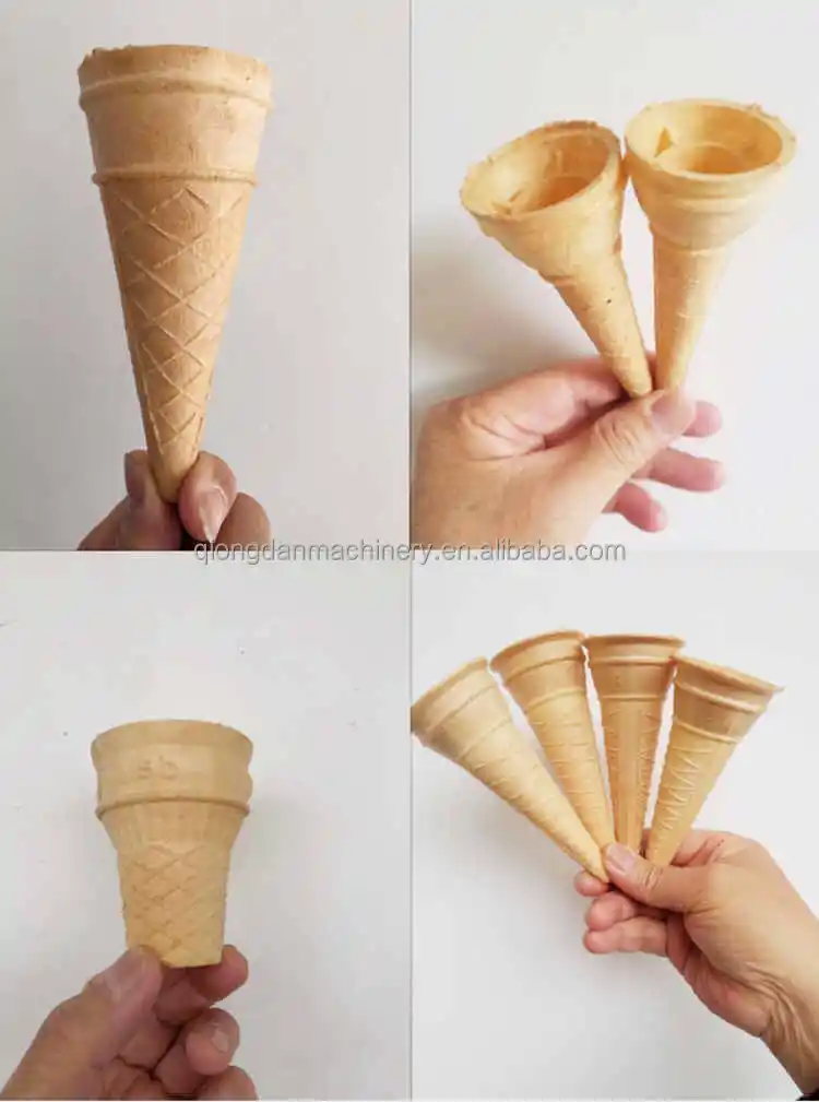 Semi Automatic Horn Torch Cup Waffle Ice Cream Cone Making Machine Commercial Ice Cream Sugar Crispy Cone Maker Machine For Sale
