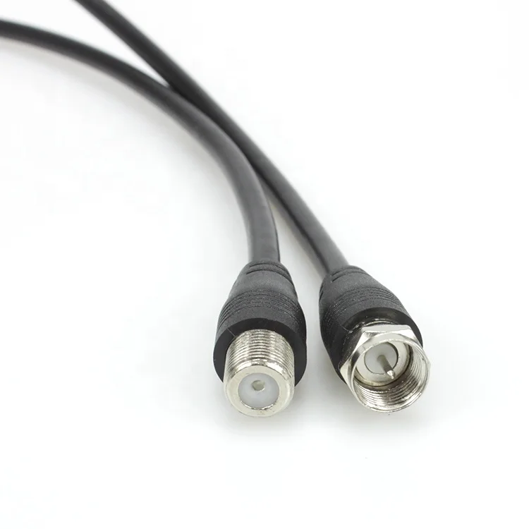 F jack Female to F Male Plug RF Coaxial RG59 RF Antenna  Cable F connector plug cable for TV