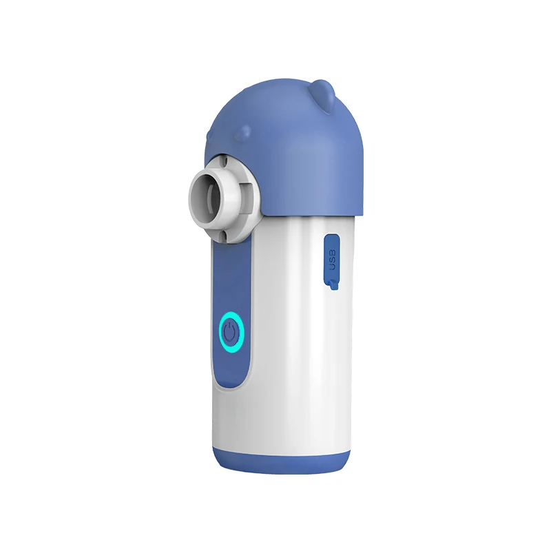 Fitconn Cheap Price Rechargeable Home Travel Use Mini Medical Grade Ultrasonic Mesh Nebulizer with Automatic Cleaning