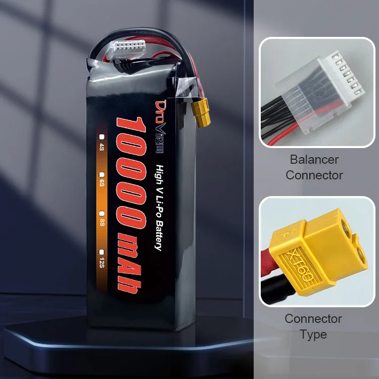 Литиевые батареи Droview Lipo полимерный аккумулятор 8S 29 6 V 10000mAh 25C для 13-15-дюймового дрона