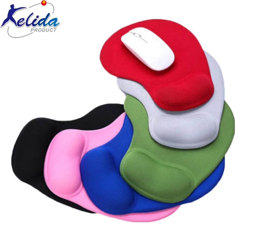 Erhonomic gel mouse pad with wrist support
