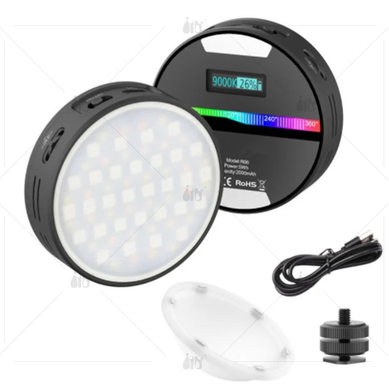 Video Conference Lighting Kit for Live Stream Remote Working Zoom Webcam Lighting Accessory for Laptop Adjustable Brightness