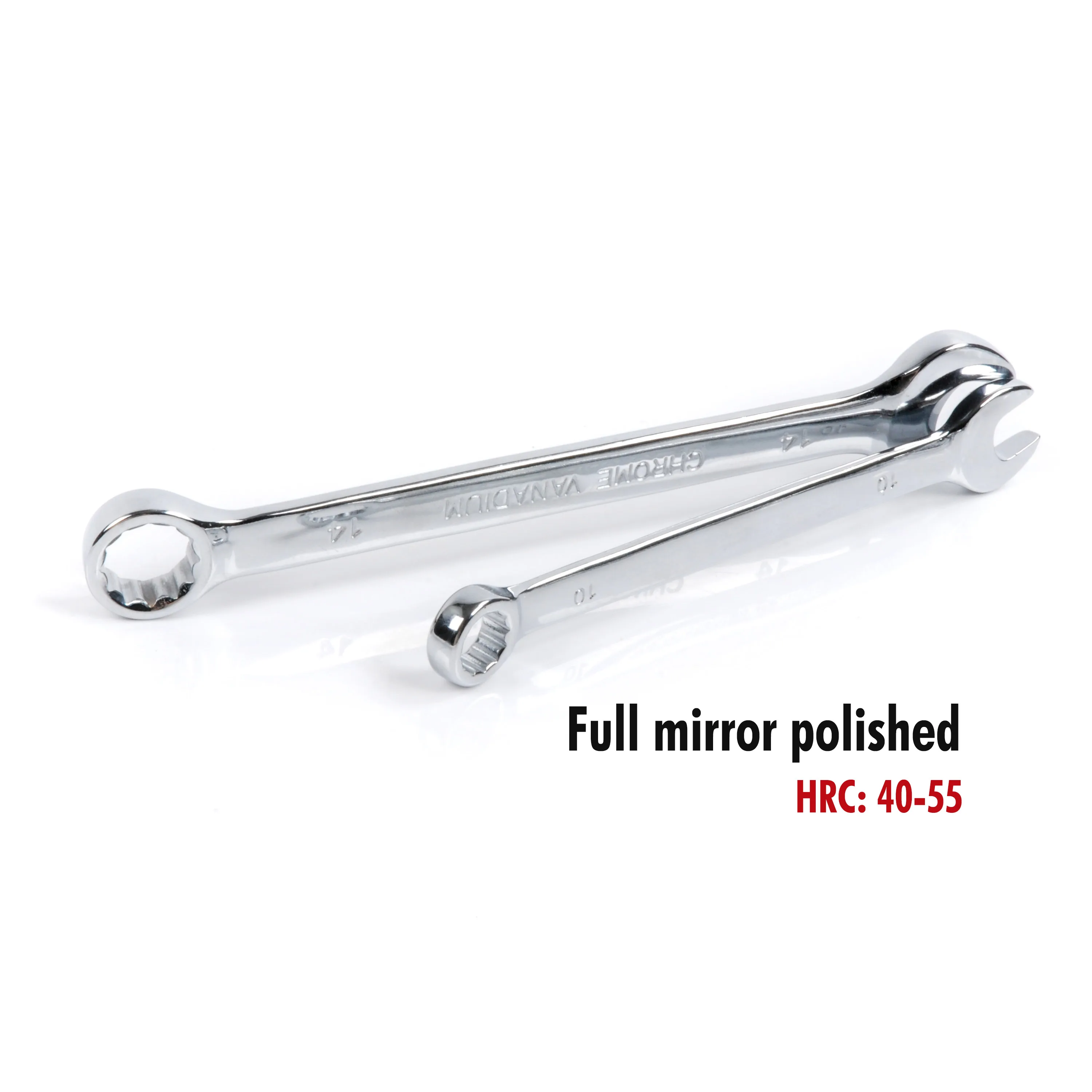 American Style Mirror surface Metric Mechanics Custom Hand Tool Two Way Combination Spanner Wrench