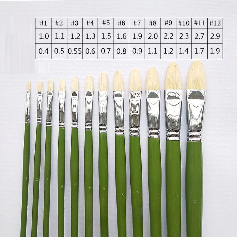 Factory Wholesale Professional 6pcs/set Oil Paint Artist Brush With opp Bag Artist Painting Brushes Set