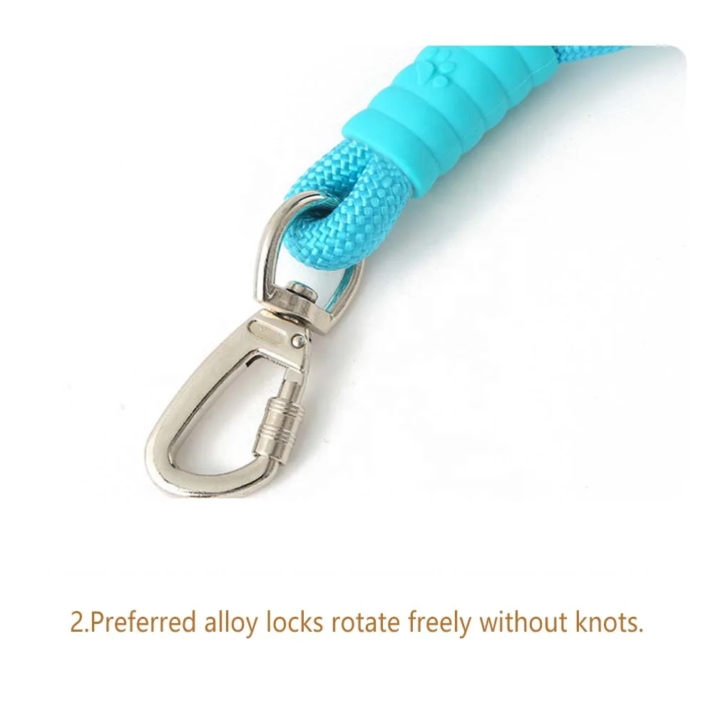 Dog Leash 6 FT with Comfortable Padded Handle, Highly Reflective Threads Dog Leash for Medium Large Dogs